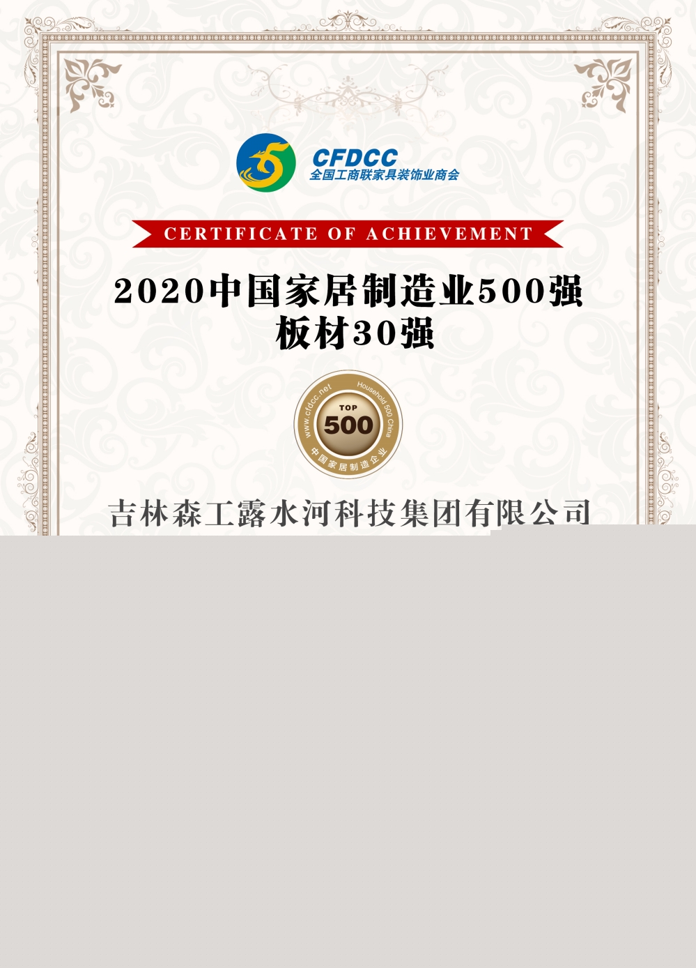 2020中國家居制造業(yè)板材30強(qiáng)